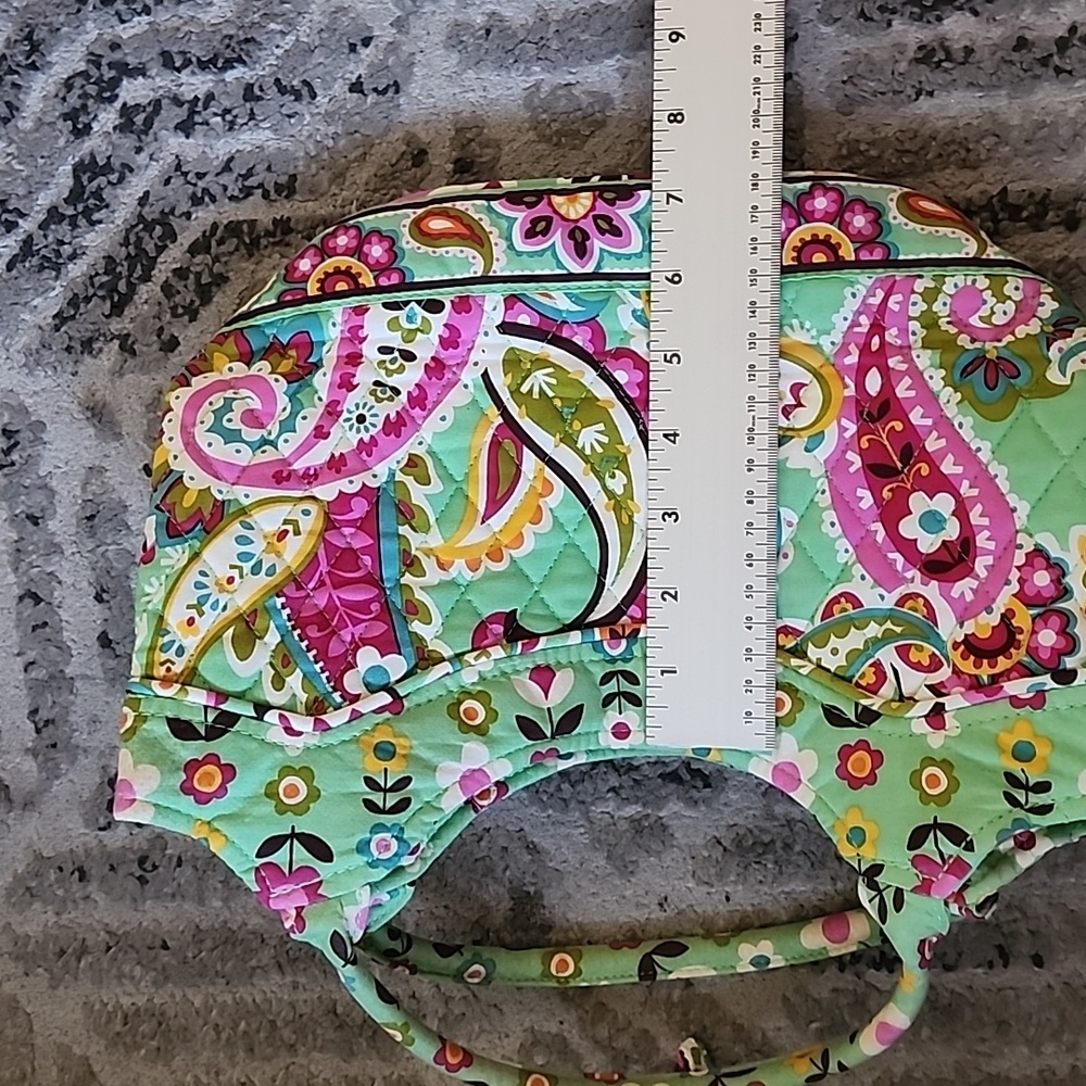 Vera Bradley Quilted Paisley Handbag Purse + Coin Pouch Set - Picture 7 of 7